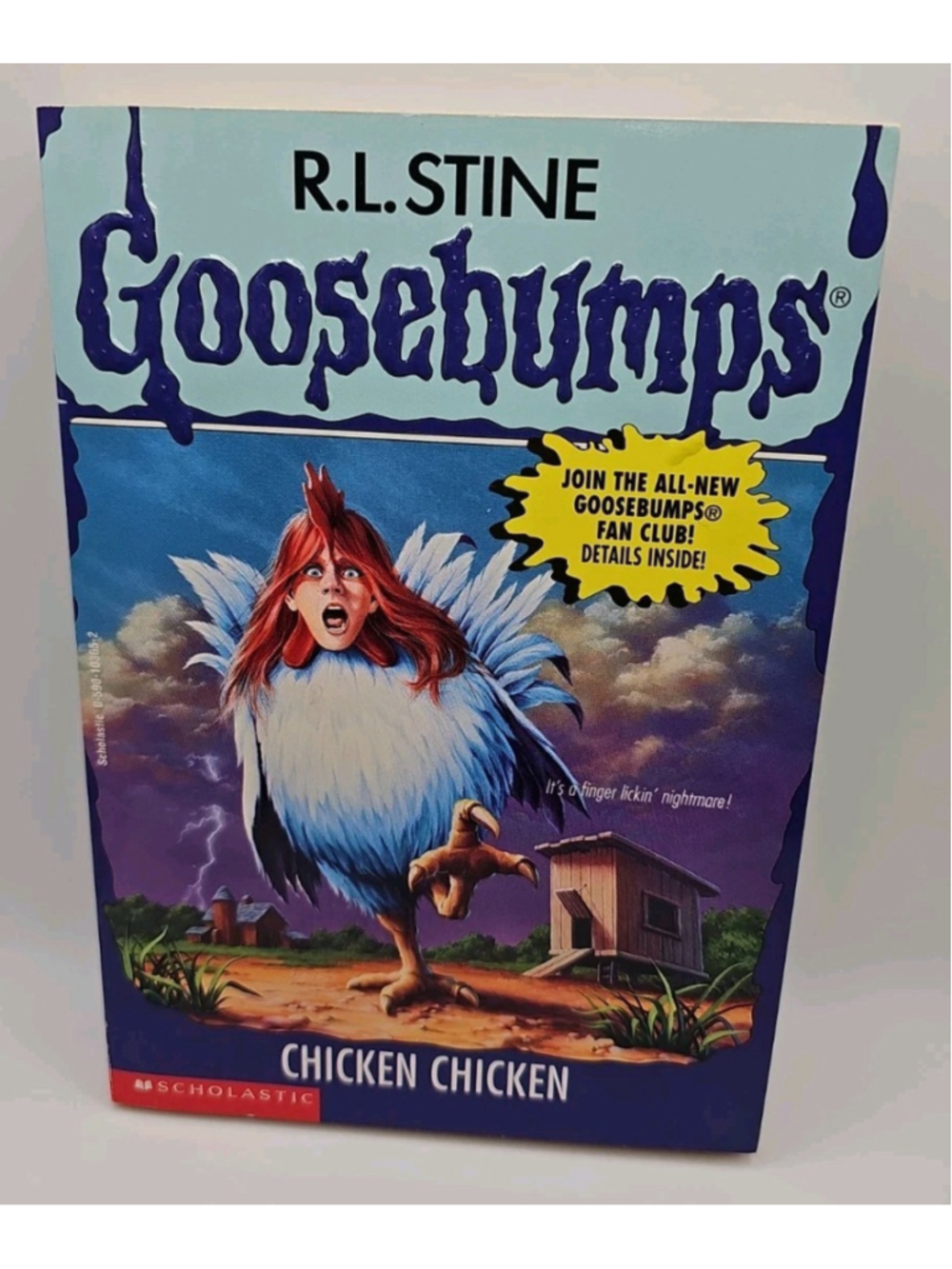 Goosebumps 53 Chicken Chicken R.L. Stine 1997 With Stickers 1st Print Scholastic